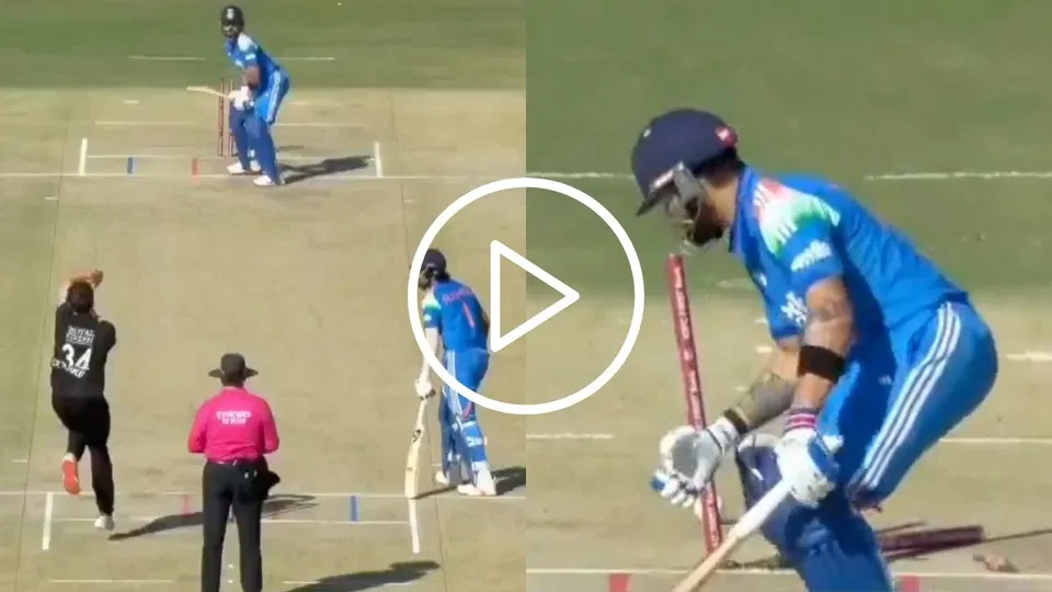 Watch- Virat Kohli recreates 2023 World Cup final dismissal; stares field in shock vs NZ